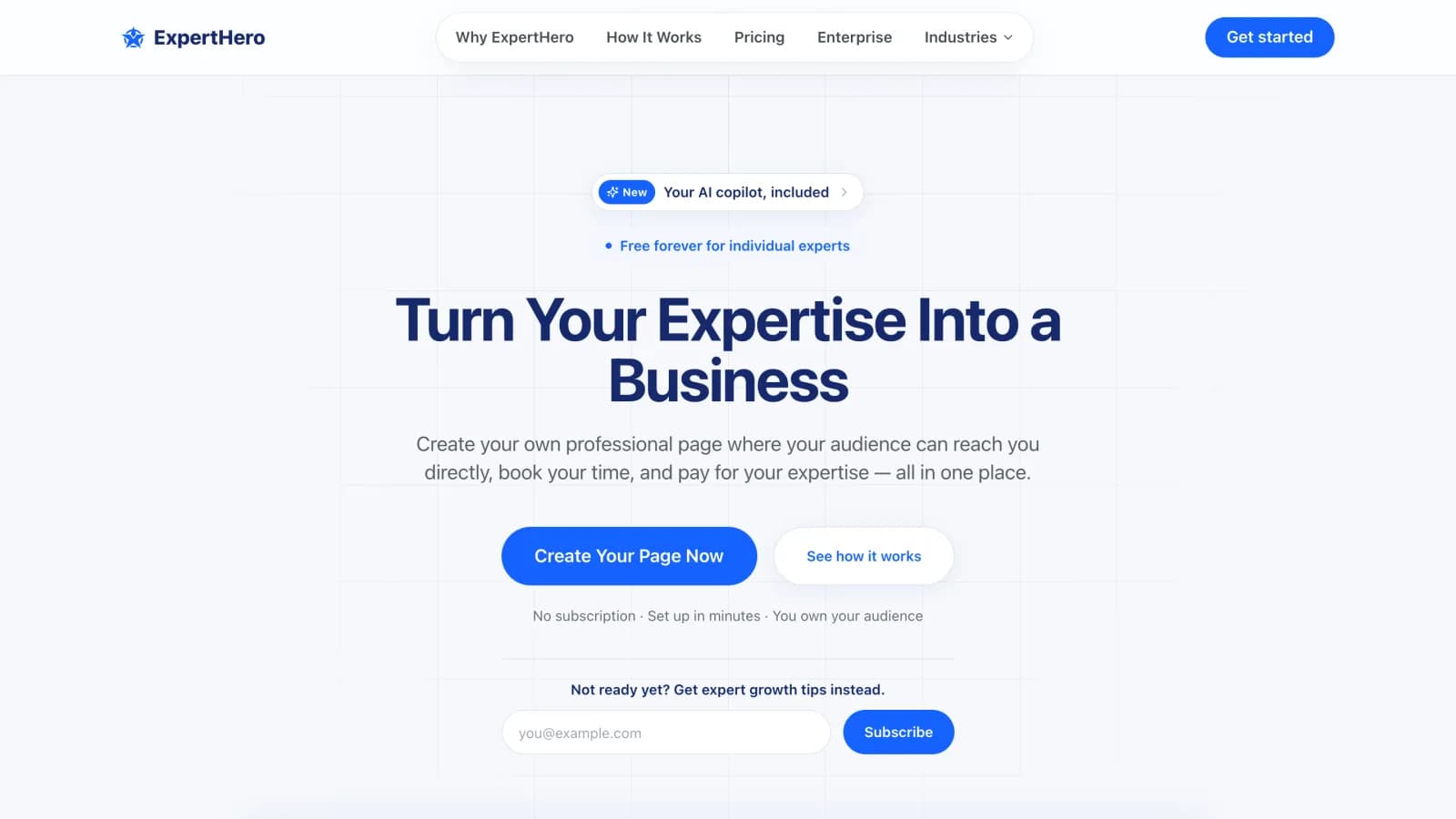 Expert Hero — Full-Stack Platform